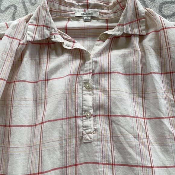 Madewell Central Popover Shirt in Fine Plaid - Picture 5 of 9